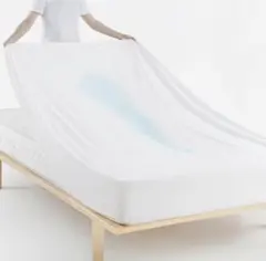 防水ボックスシーツ シングル 100×200cm 360°全面防水 抗菌防ダニ