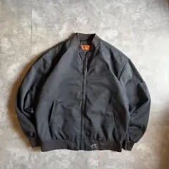 RED KAP ワークジャケット ブラック XL 無地 短丈 フェード ブルゾン