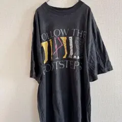 【TIGA TIGA】アニマル足跡 Tシャツ 古着 オーバーサイズ