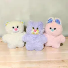 mojojojo BIGぬいぐるみ6 むらさきねこ ピンクうさぎ 2種セット - メルカリ