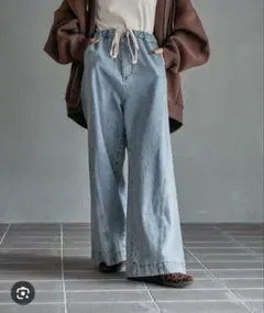 イージーバギーデニム　レプシム　フリーサイズ