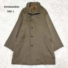 ✨美品✨クリスチャンディオール　ムッシュ　ステンカラーコート　ロング　カーキ　L