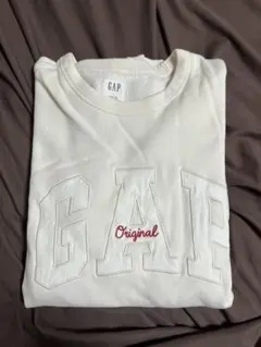 GAP Original Lサイズロゴ刺繍 クルーネックスウェット