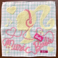 【新品】バービー　ハンドタオル　タオルハンカチ　ミュージックバービー