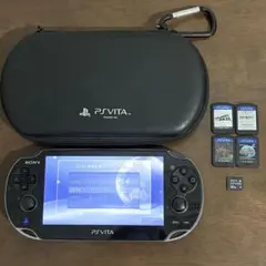 u*r様 【美品】PS Vita 本体 ブラック PCH-1100 32GB ソ