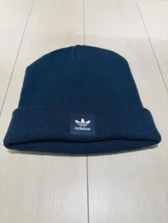 adidas ニット帽 [カフビーニー] ネイビー