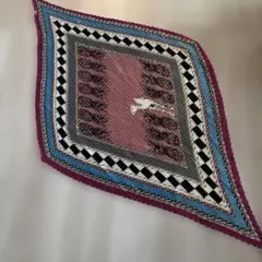 蛇腹幾何学模様 ダイヤモンド型スカーフ
