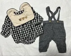 H &M サスペンダー付きレギンスパンツ　ロンパースのサムネイル