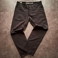 希少 デンハム RAZOR カジュアルパンツ ブラック ストレッチ M y2k