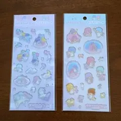 未使用、サンリオ、リトルツインスターズ、シール、2点セット