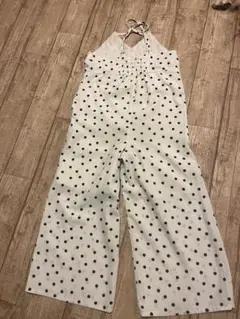 GU ガールズ水玉模様 ハルターオーバーオール