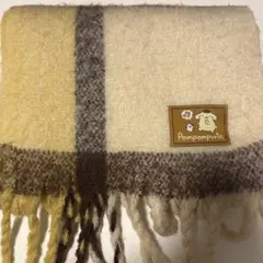 ポムポムプリン　チェック柄ストール　マフラー　ストール