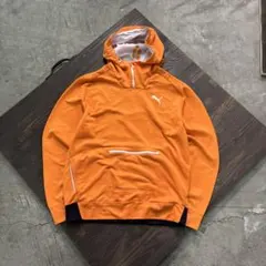 7AS7 puma プルオーバーパーカー　オレンジ　L 古着used