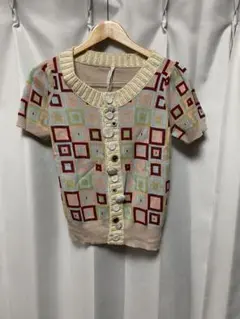 sunaokuwahara ニットカーディガン 半袖