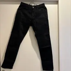 ZOZO ブラックスリムフィットデニムパンツ