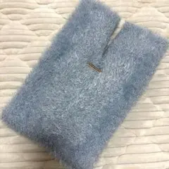 [未使用]ブルーパラン スパークリー ラメ シャギー トートバッグ