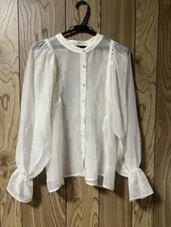 しまむら　シアーブラウス　M