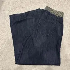 DAZY ダークデニム ワイドレッグパンツ M