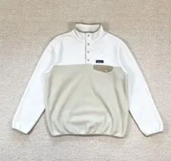 2016 Patagonia スナップT ホワイト/ベージュ フリース L