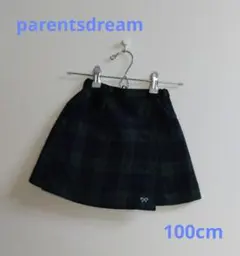 チェック柄キュロット 100cm