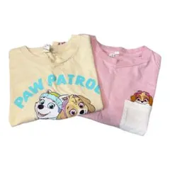 ❣️即日発送❣️サマンサモスモスラーゴム　パウパトロールTシャツ　120 2枚まとめのサムネイル