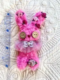 〈モールドール〉 お花の国からやってきたピンクうさぎさん