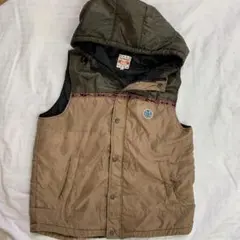 W6)TITICACA チチカカ ダウン ベスト ダウンベスト ブラウン カーキ