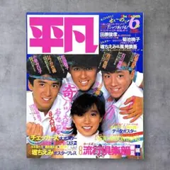 平凡 1985年 6月号 中森明菜 少年隊 昭和レトロ80年代アイドル当時物