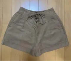 【LOWRYSFARM】レースアップ スエードショートパンツ