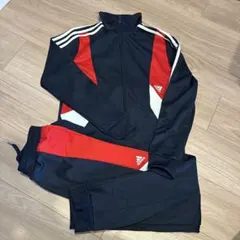 adidas ジャージ上下セット 紺　赤　150