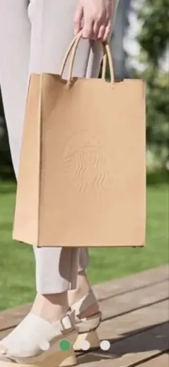 スターバックス　マイカスタマイズジャーニーセット　2way レザートートバッグ