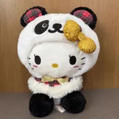 キティ パンダ ヒョウ柄リボン ぬいぐるみ - メルカリ