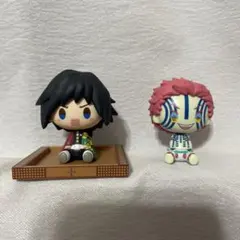 鬼滅の刃　猗窩座　冨岡義勇　ちょこのっこ　フィギュア　一番くじ