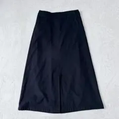 ルノンキュール| ロングスカート【F】スエードタッチ　ウエストゴム　スリット