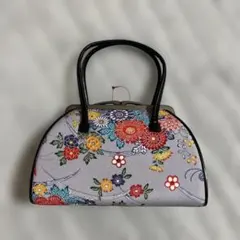 和装ハンドバッグ グレー