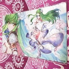コードギアス c.c. プレイマット 墨絵 愛顧 シーツー 混沌の女神様