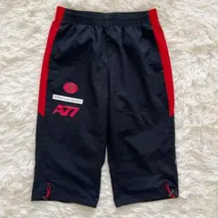 アシックス A77 クォーターパンツ ハーフパンツ L 黒 トレーニングパンツ