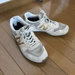 New Balance 996 ベージュ×ゴールド 24.0 レディース 別注