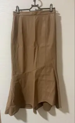 【最終値下げ】VIS レザーマーメイドスカート ブラウン