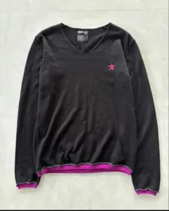 PPFM Star Stitch V-Neck Knit vネック　平成　ロンtのサムネイル