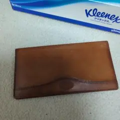 ブラウン レザー 長財布札入れのみ
