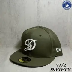 【海外限定】 ドジャース 59FIFTY シティ・コネクト カーキ キャップ