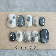 ネイルチップ紫陽花梅雨3Dてるてる坊主ニュアンスオーロラ985 - メルカリ