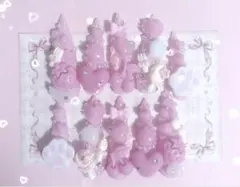 【現品】 地雷系 量産型 ネイルチップ ゴテゴテ ピンクのサムネイル