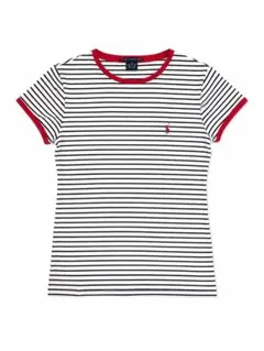Ralph Lauren GOLF ボーダー 半袖Tシャツ レッドトリム Mのサムネイル