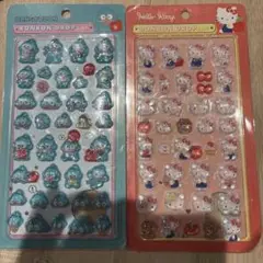 ハンギョドン、ハローキティー　ボンボンドロップシール　2枚
