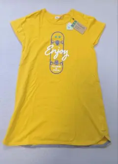 新品 未使用半袖 Tシャツ 半袖ワンピース イエロー 130cmのサムネイル