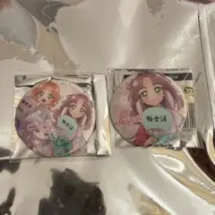 名探偵プリキュア 極楽湯 キュアミスティック 小林みくる 缶バッジ 4点