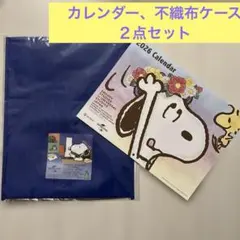 ニッセイ　スヌーピー　2026壁掛けカレンダー、不織布ケース