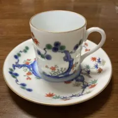 深川製磁 瑠璃葡萄 デミタスカップ&ソーサー 6客セット　花瓶　牡丹 深川製磁|瑠璃葡萄 デミタス カップ&ソーサー 金彩 ブドウ